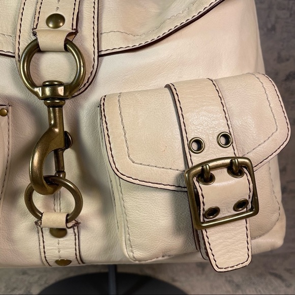 Coach Ivory Cream Brooklyn Large Leather Limited Legacy - Picture 8 of 15